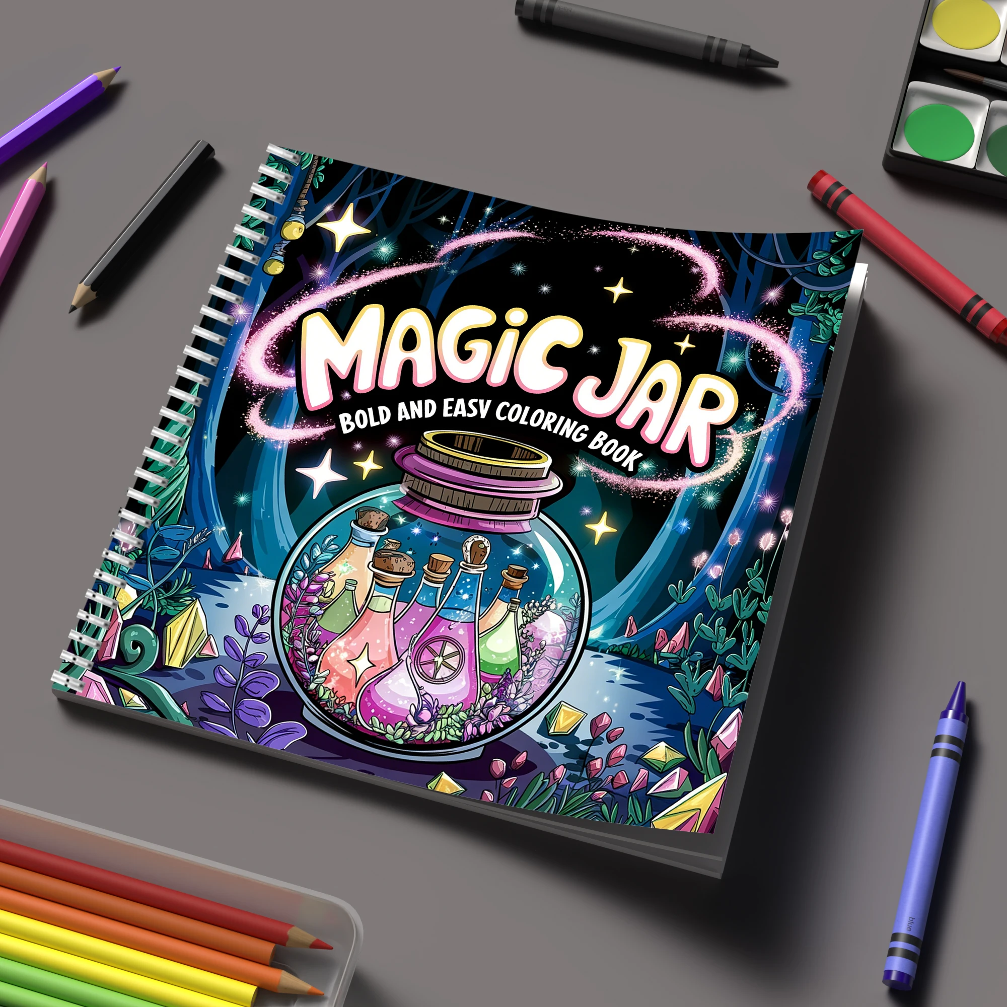 Chalk Bag - Buku Mewarnai Magic Jar untuk Buku