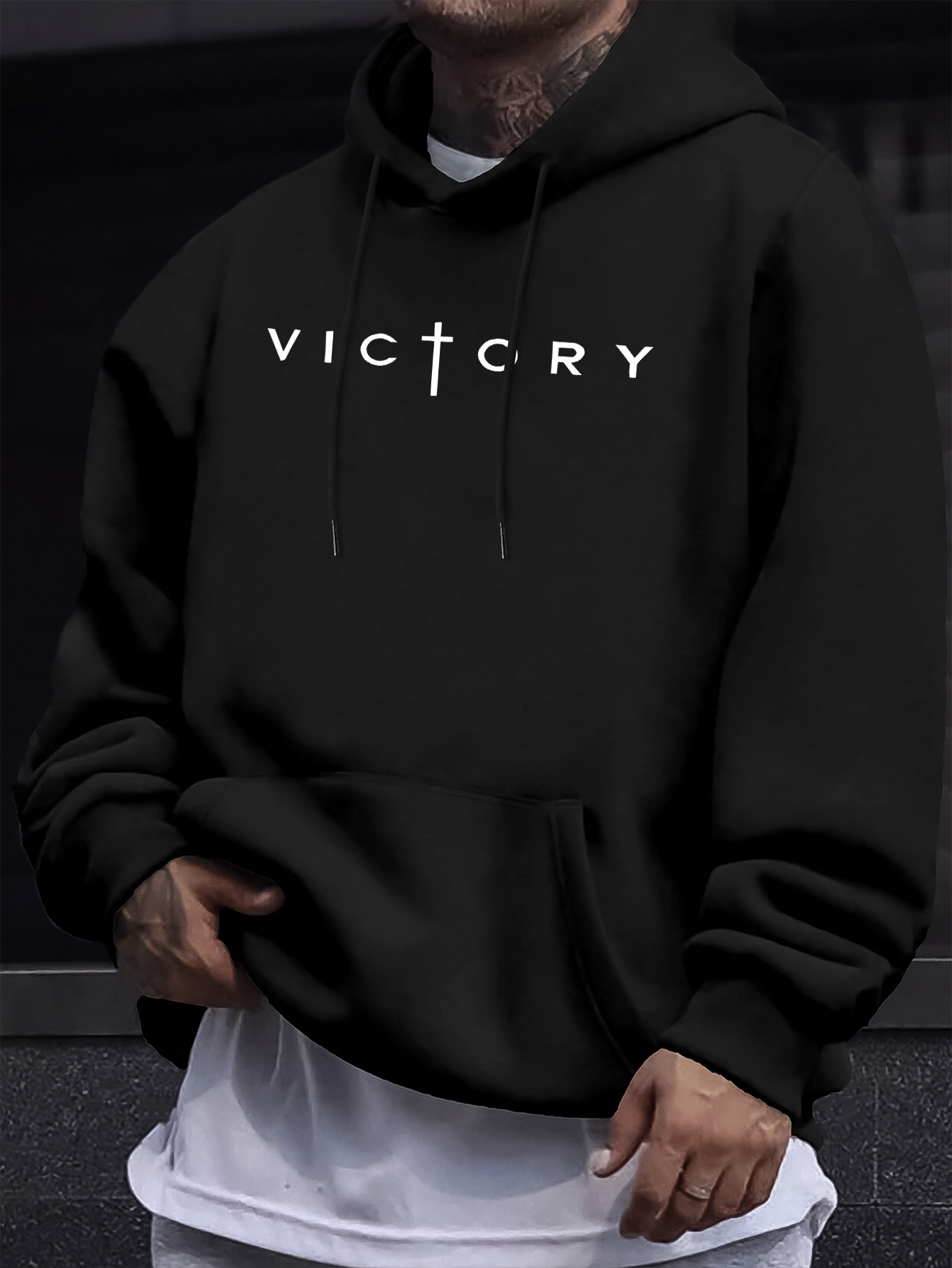 Crossfit Victory - Sweatshirt Hoodie Pria Musim Gugur/Dingin dengan