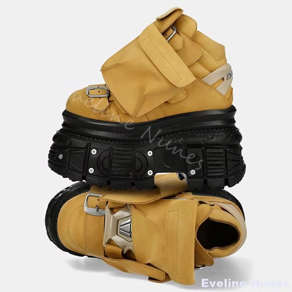Crossfit Belt - Sepatu Tank Punk Wanita Platform Ujung