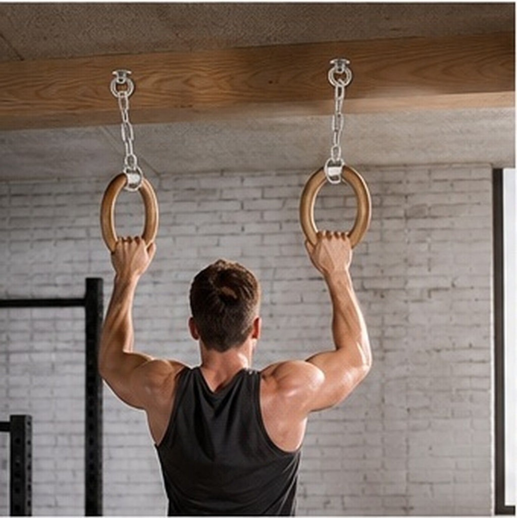 Gymnastic Ring - 2 buah Set Kait Gantung Plafon