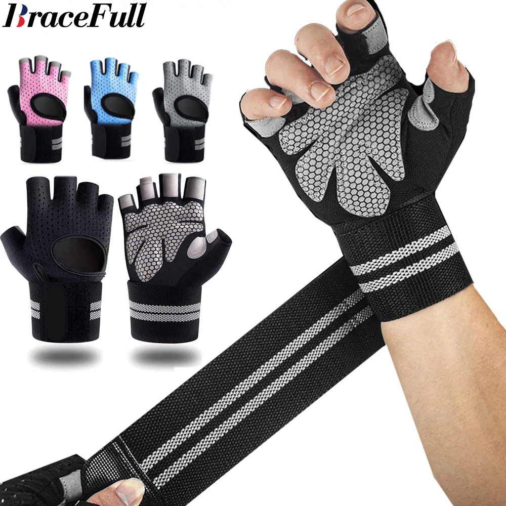 Weightlifting Gloves - 1 pasang sarung tangan Fitness Gym