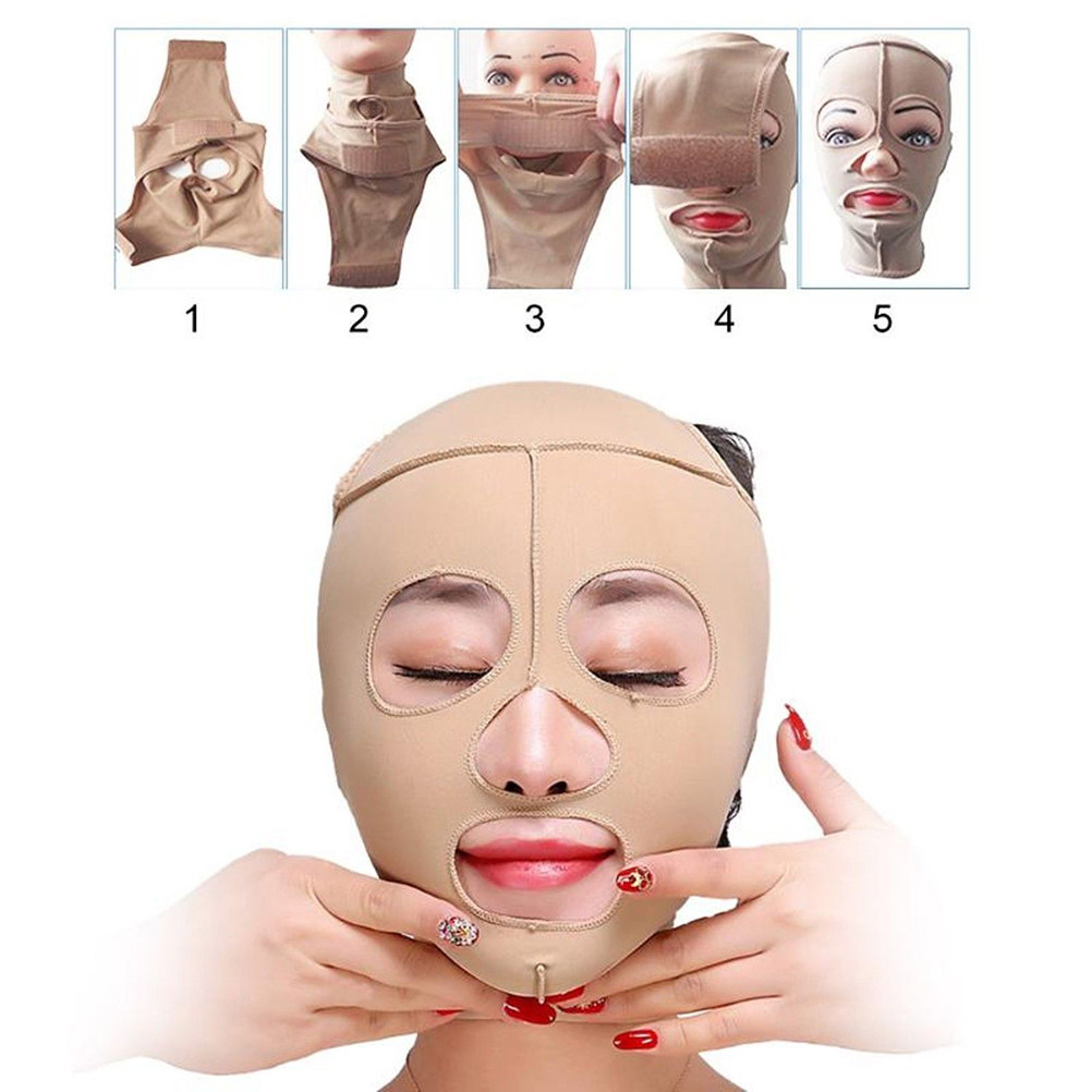 Masker Pelangsing Wajah Premiu - Lifting Belt ulasan dan harga