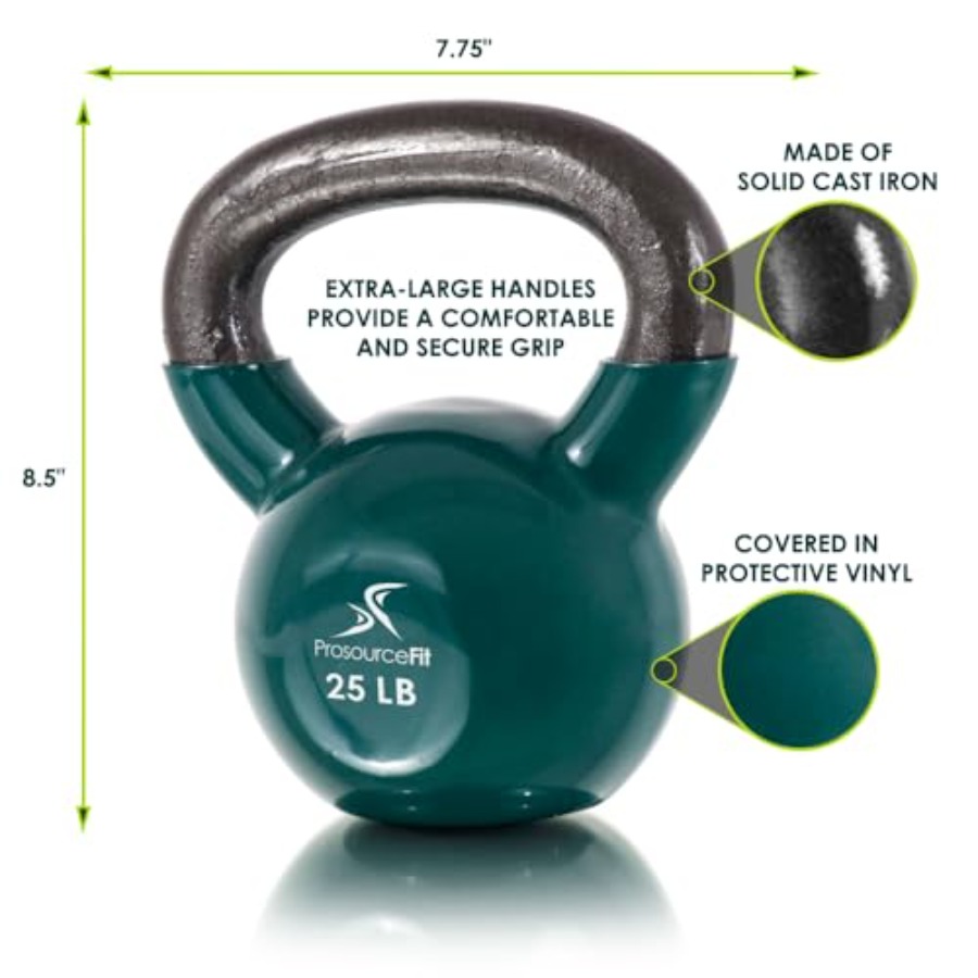 Kettlebell Besi Cor Berlapis V - Kettlebell ulasan dan harga