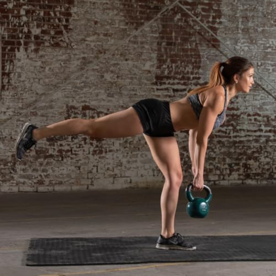 Kettlebell Besi Cor Berlapis V - Kettlebell ulasan dan harga