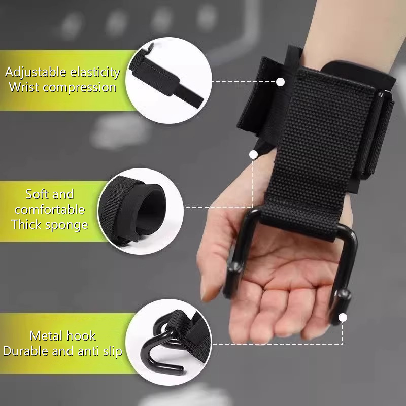 【F】2 Buah Pengait untuk Angkat - Weightlifting Gloves ulasan dan harga