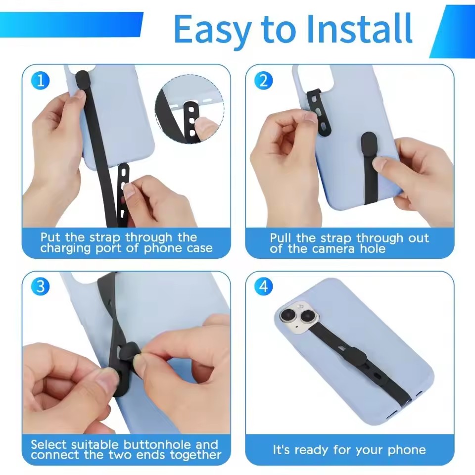 Tali Ponsel Silikon Portabel,  - Wrist Wraps ulasan dan harga