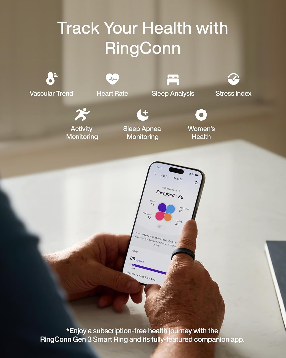 RingConn Gen 3 Smart Ring Pema - Gymnastic Ring ulasan dan harga