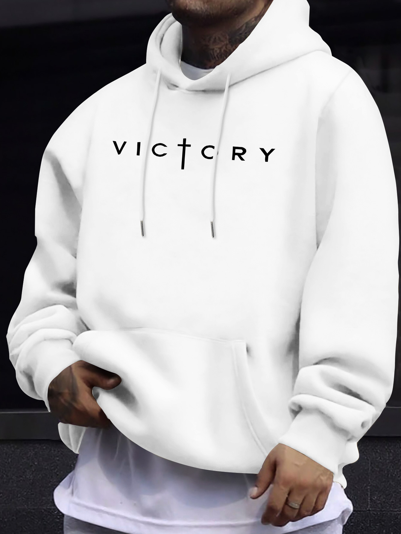 Sweatshirt Hoodie Pria Musim G - Crossfit Victory ulasan dan harga
