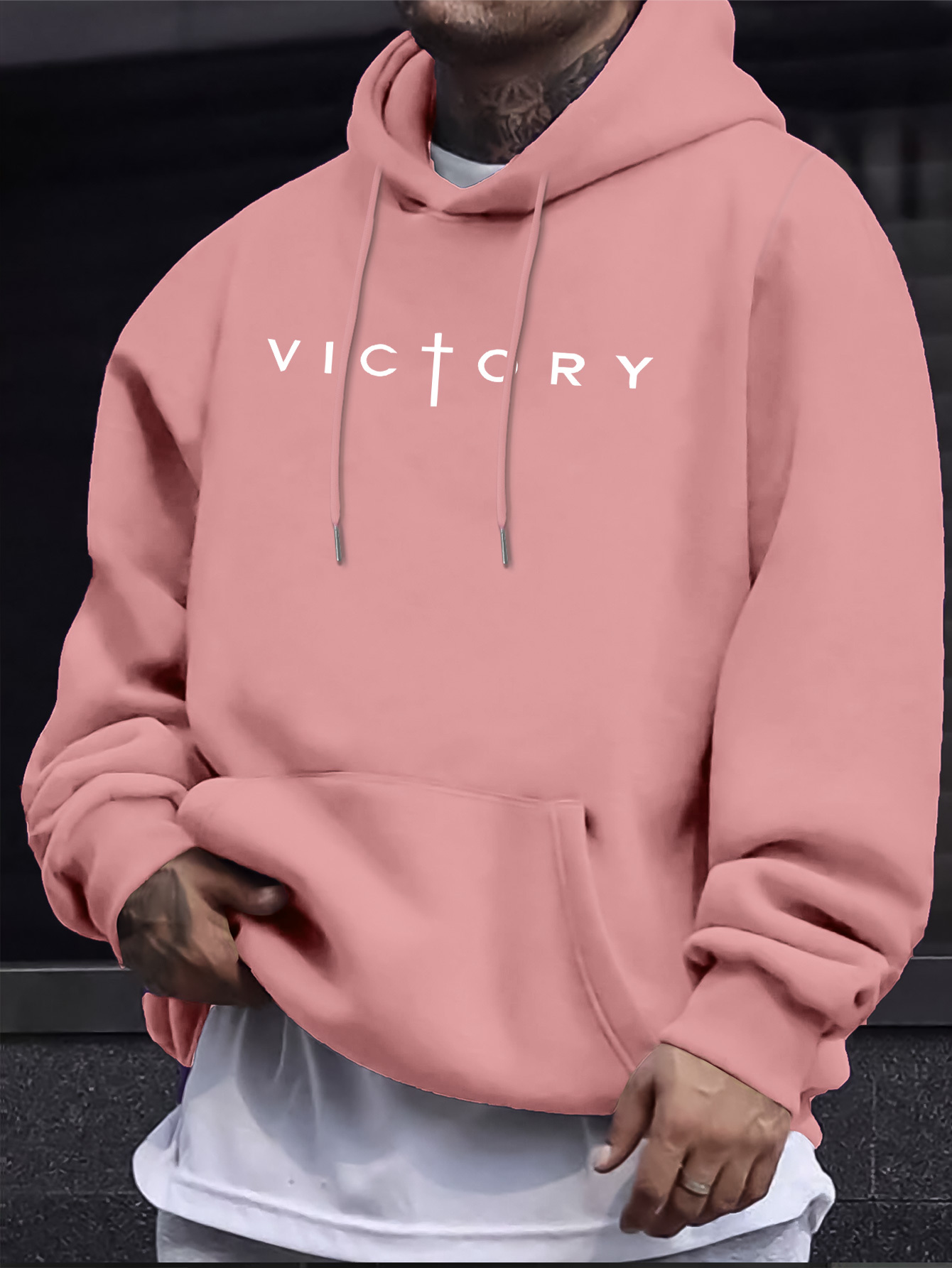 Sweatshirt Hoodie Pria Musim G - Crossfit Victory ulasan dan harga