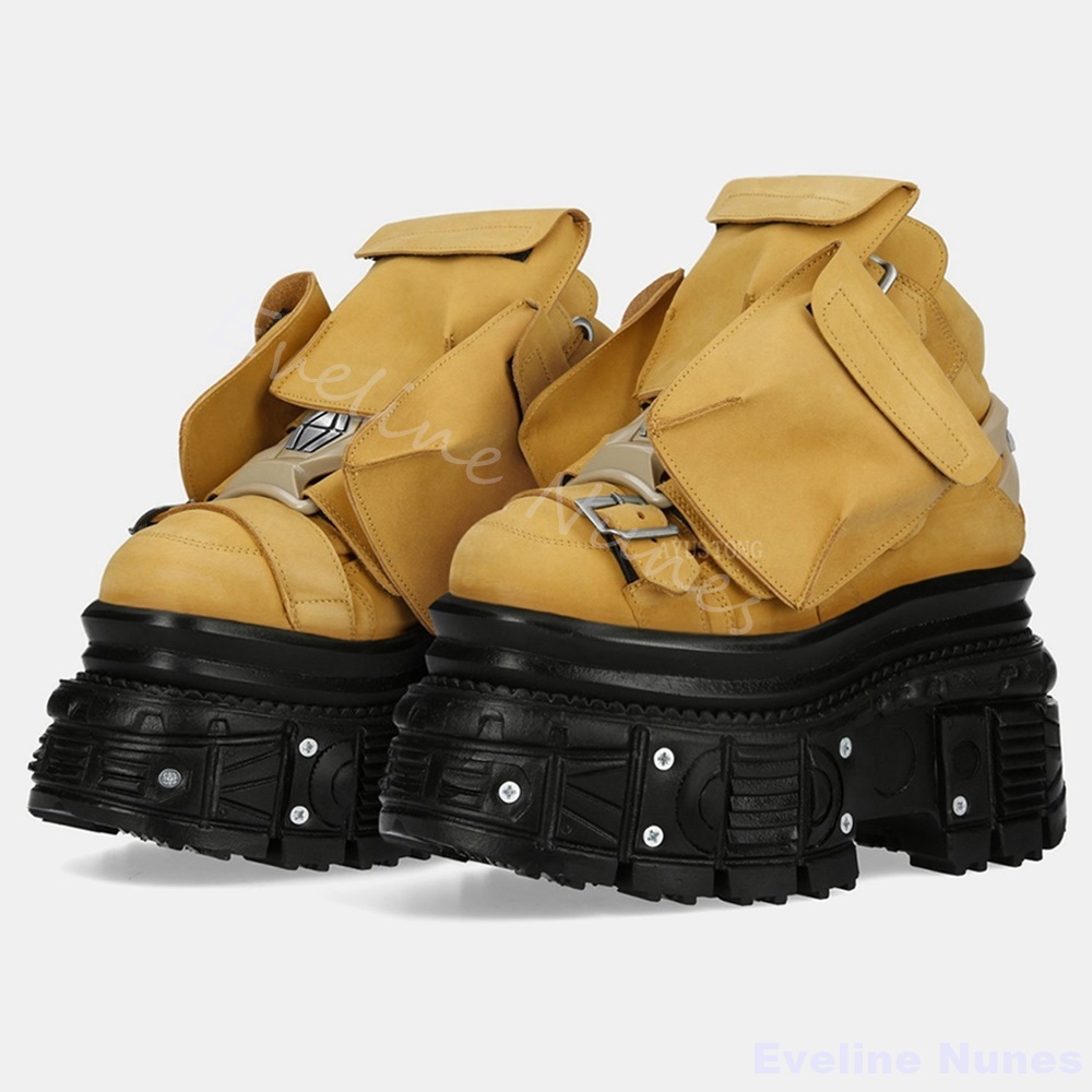 Sepatu Tank Punk Wanita Platfo - Crossfit Belt ulasan dan harga