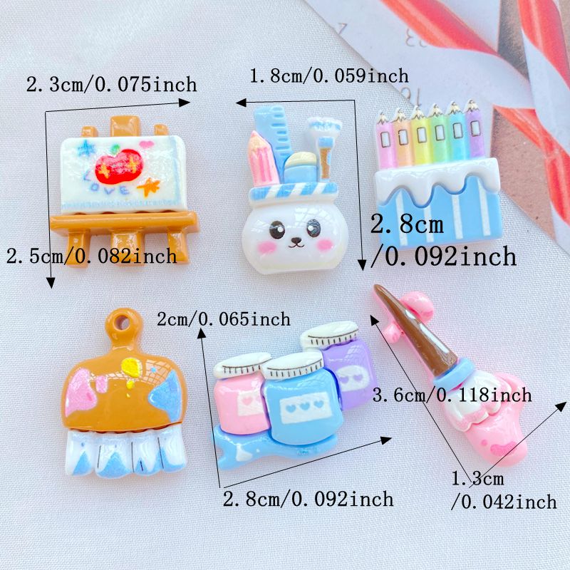 10 buah pelapis kartun Resin l - Chalk Bag ulasan dan harga