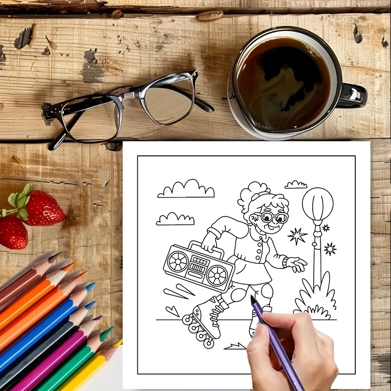 Buku Mewarnai Wanita Tua yang  - Chalk Bag ulasan dan harga