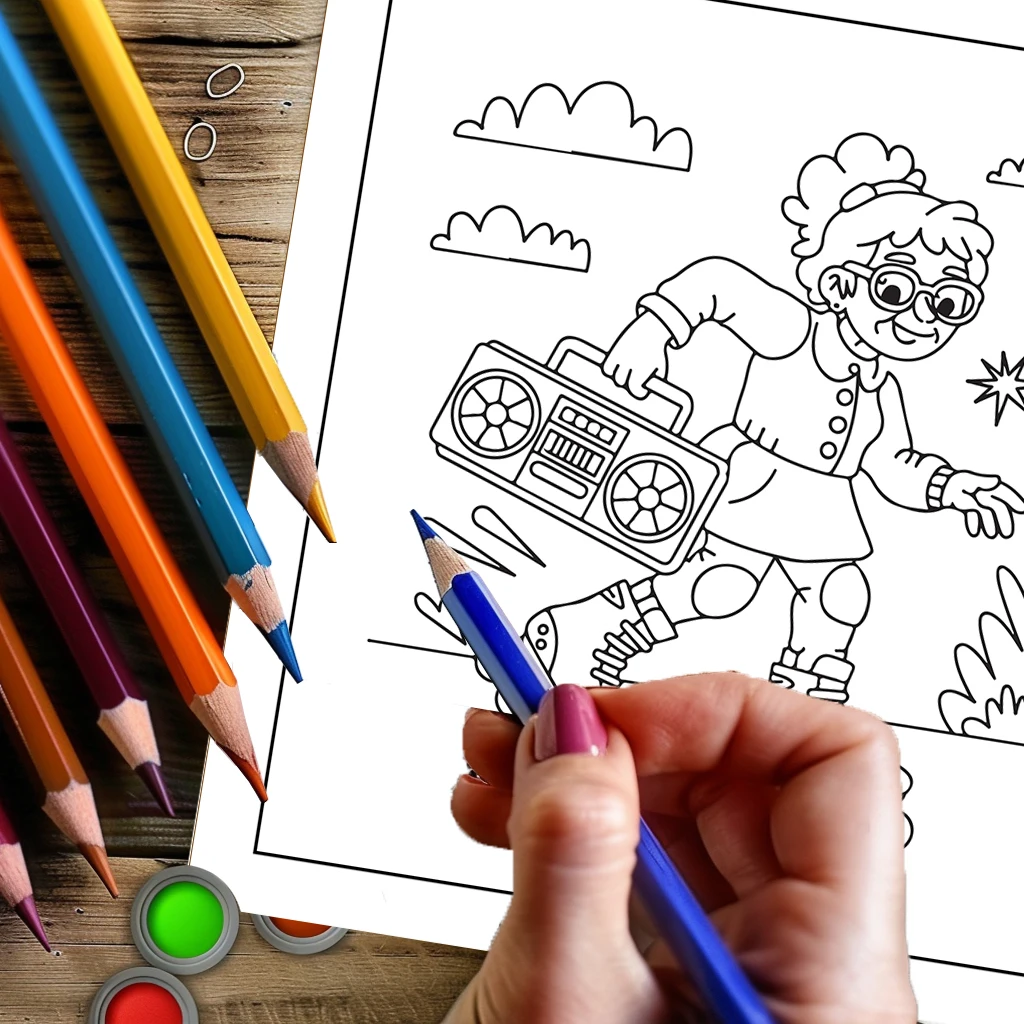 Buku Mewarnai Wanita Tua yang  - Chalk Bag ulasan dan harga