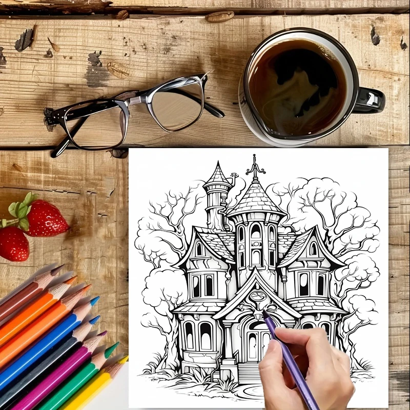 Buku Mewarnai Rumah Hantu untu - Chalk Bag ulasan dan harga