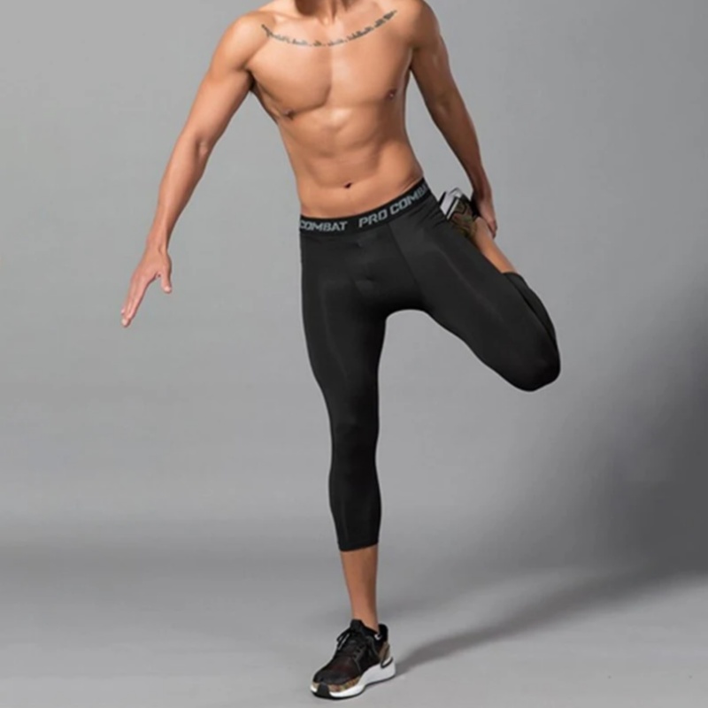 Legging Lari Pria Celana Ketat - Crossfit Victory ulasan dan harga