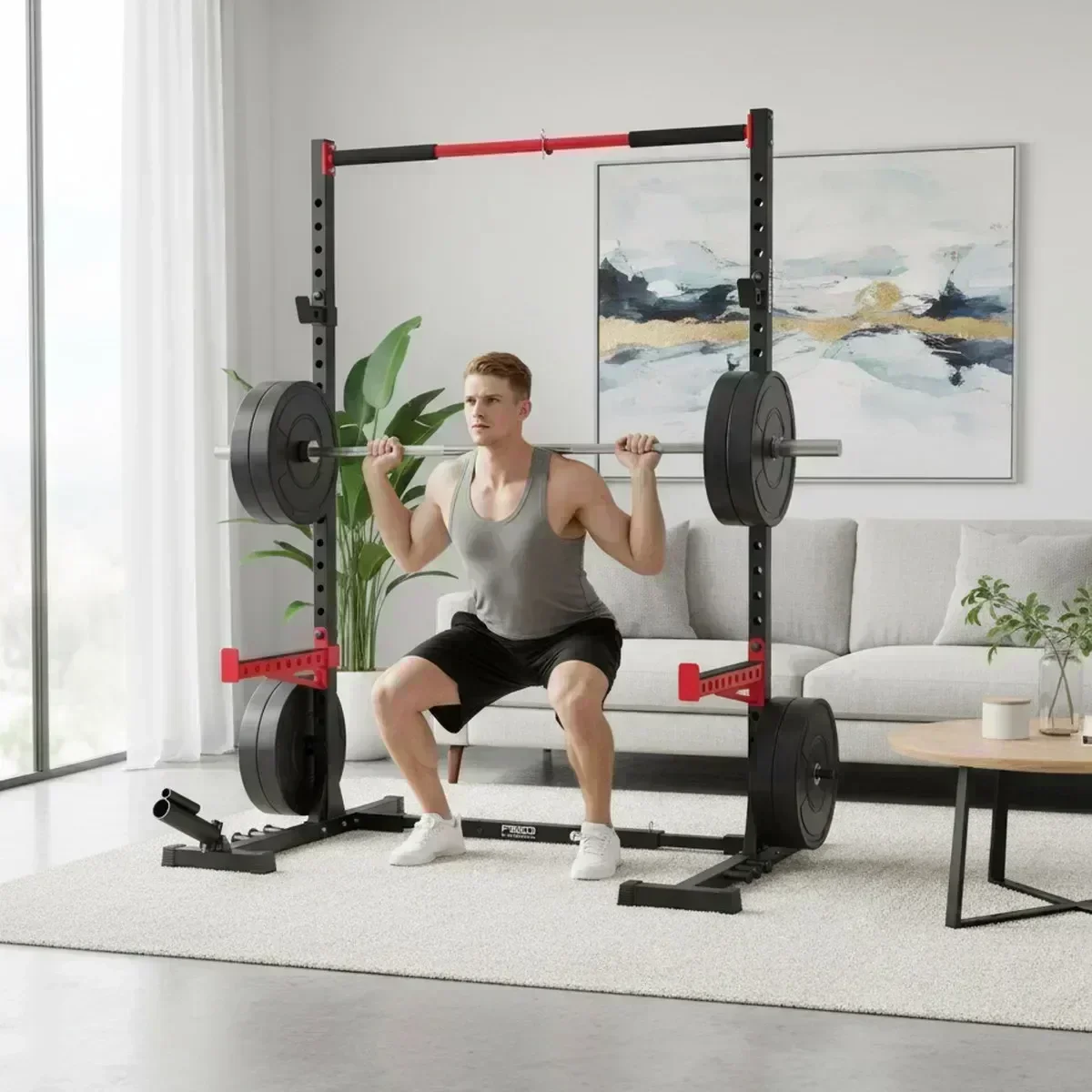 Rak Squat Home Gym yang Dapat  - Pull Up Bar ulasan dan harga