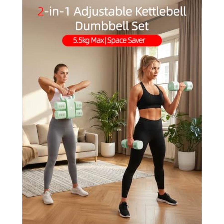 Set dumbbell gym rumahan: 4-in - Kettlebell ulasan dan harga
