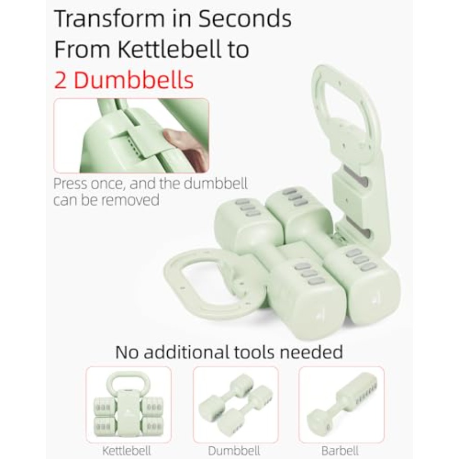 Set dumbbell gym rumahan: 4-in - Kettlebell ulasan dan harga
