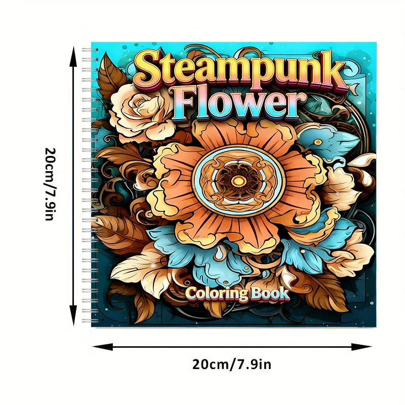 Buku Mewarnai Bunga Steampunk  - Chalk Bag ulasan dan harga